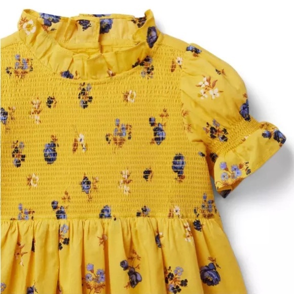 Janie and Jack The Hannah Floral Smocked Dress - Picture 3 of 11